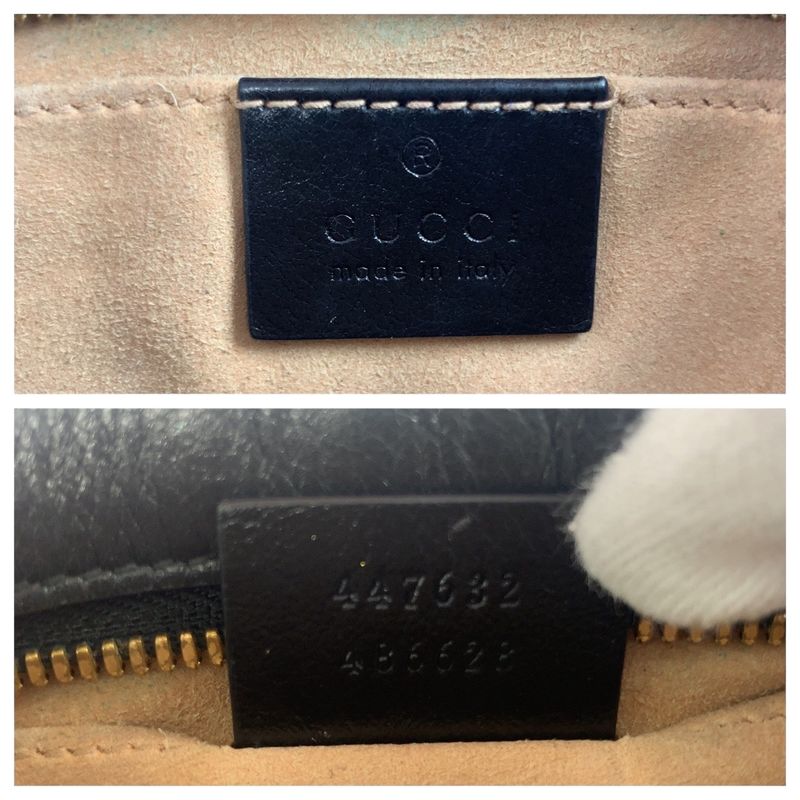 Gucci GG Marmont Quilted Beige Brown Gold Hardware GG Canvas 447632 Shoulder