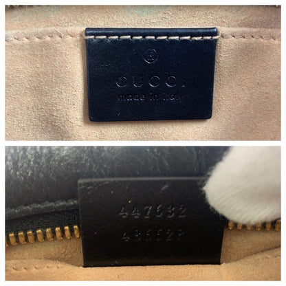 Gucci GG Marmont Quilted Beige Brown Gold Hardware GG Canvas 447632 Shoulder