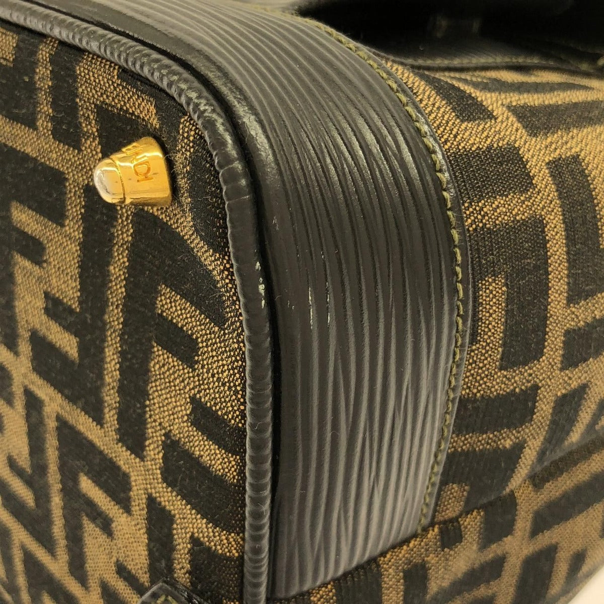 Fendi Vintage Backpack Leather Canvas — view 3
