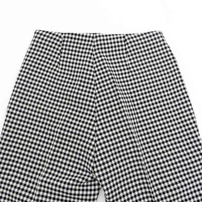 Gucci Pants Check Size 36 Black White 741239 Women's Apparel Women's