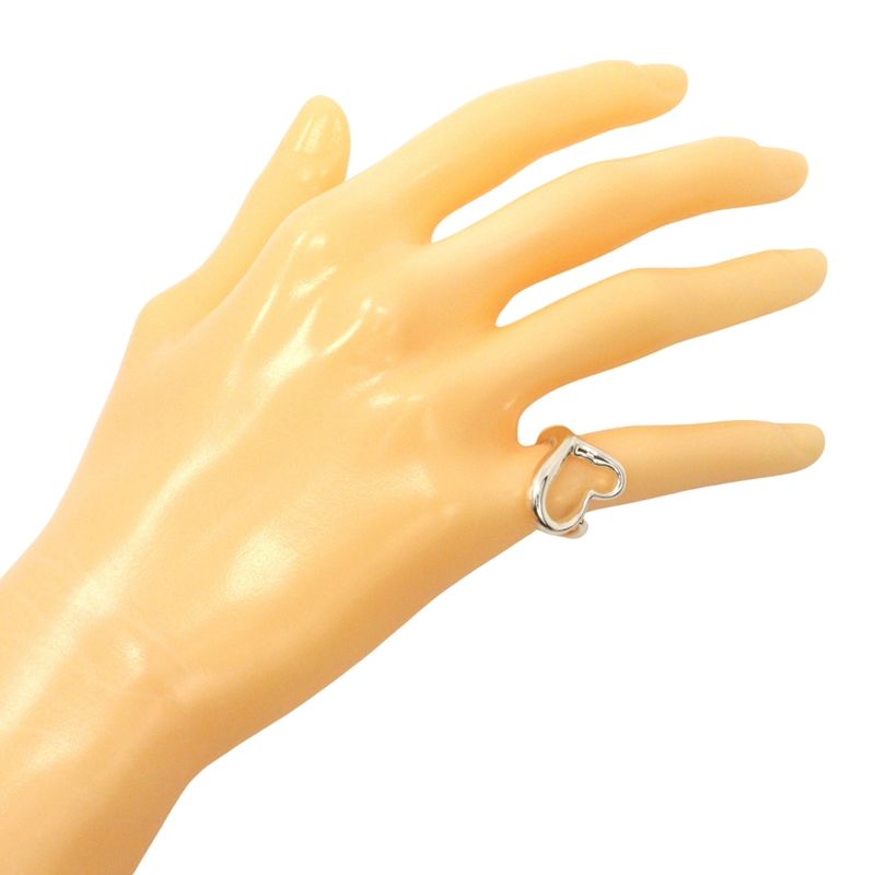 Tiffany & Co Open Heart Elsa Peretti Silver 925 Size 9 Ladies 5.6g Ring