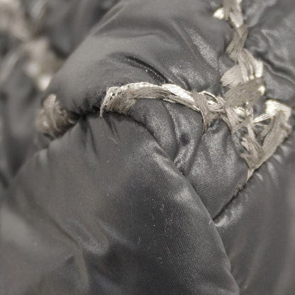 Chanel Shoulder Bag Paris Visance Nylon Black Silver Hardware Women