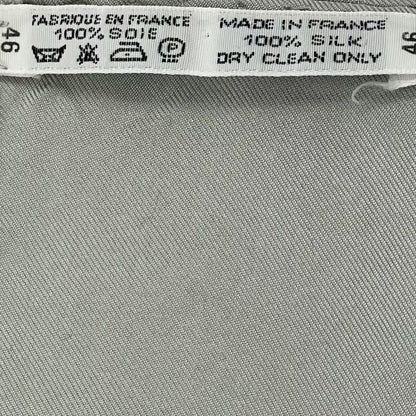 Hermes Carre 90 Silk Scarf Amcassandre Aldoff Moulon Cassandre Gray