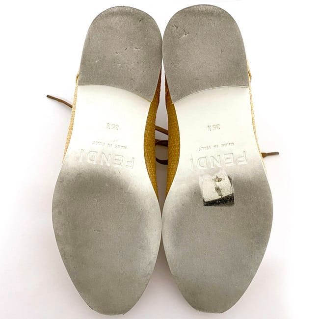 Fendi Shoes Natural Beige 8l4179 Excellent Condition 22.5cm (8.86in)