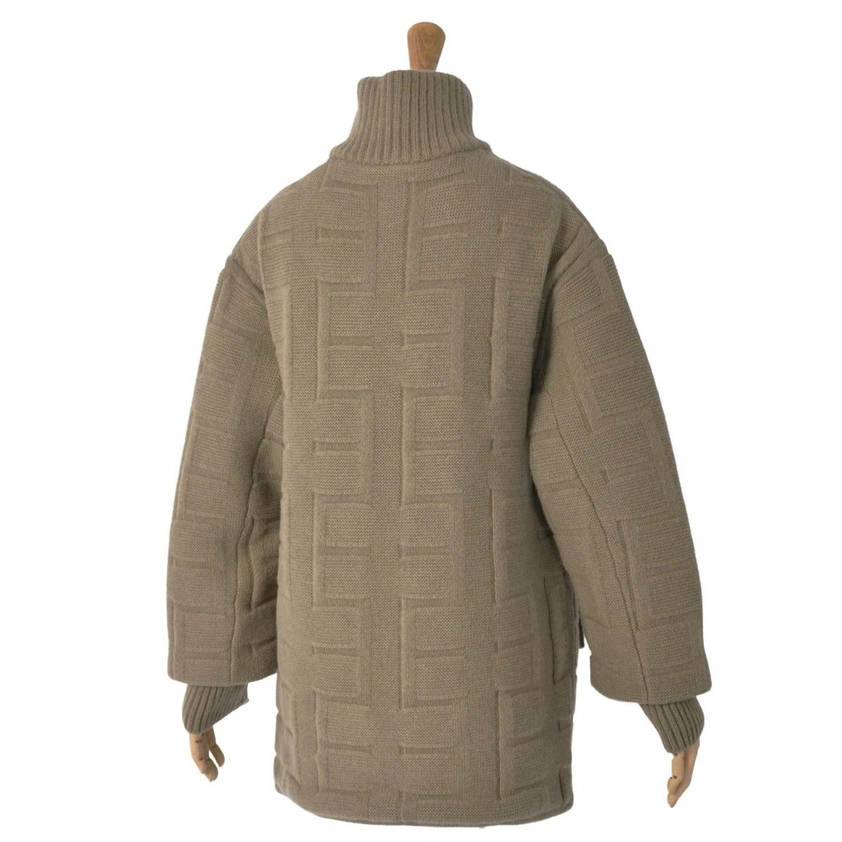 Hermes Knit Coat Jacket with Padding — view 6
