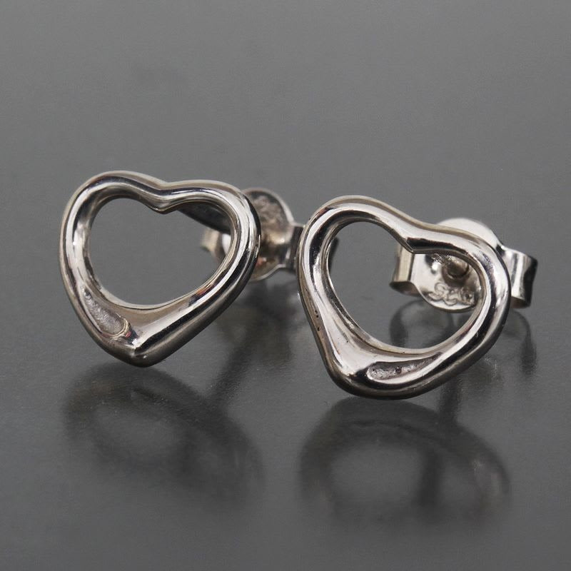Tiffany & Co Open Heart Earrings 925 Earring Back External E1594
