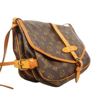Louis Vuitton Shoulder Bag Monogram Saumur 30 Brown — view 2