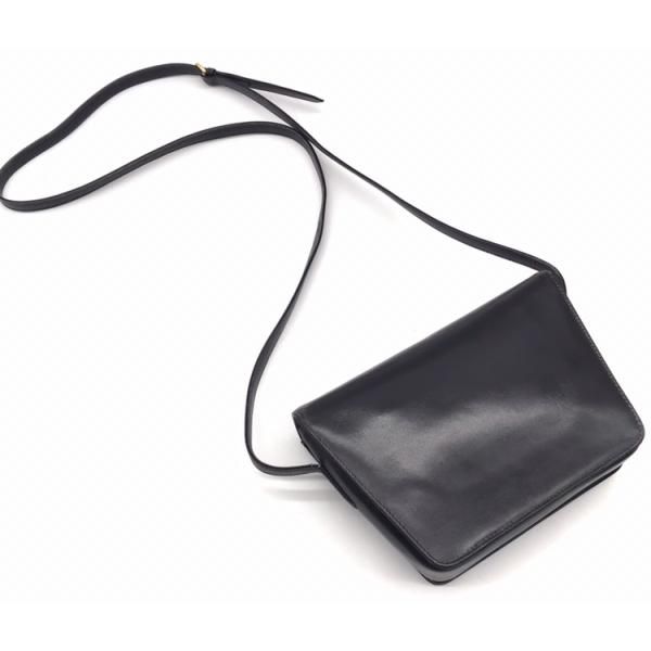 Gucci Leather Logo Shoulder Bag Black