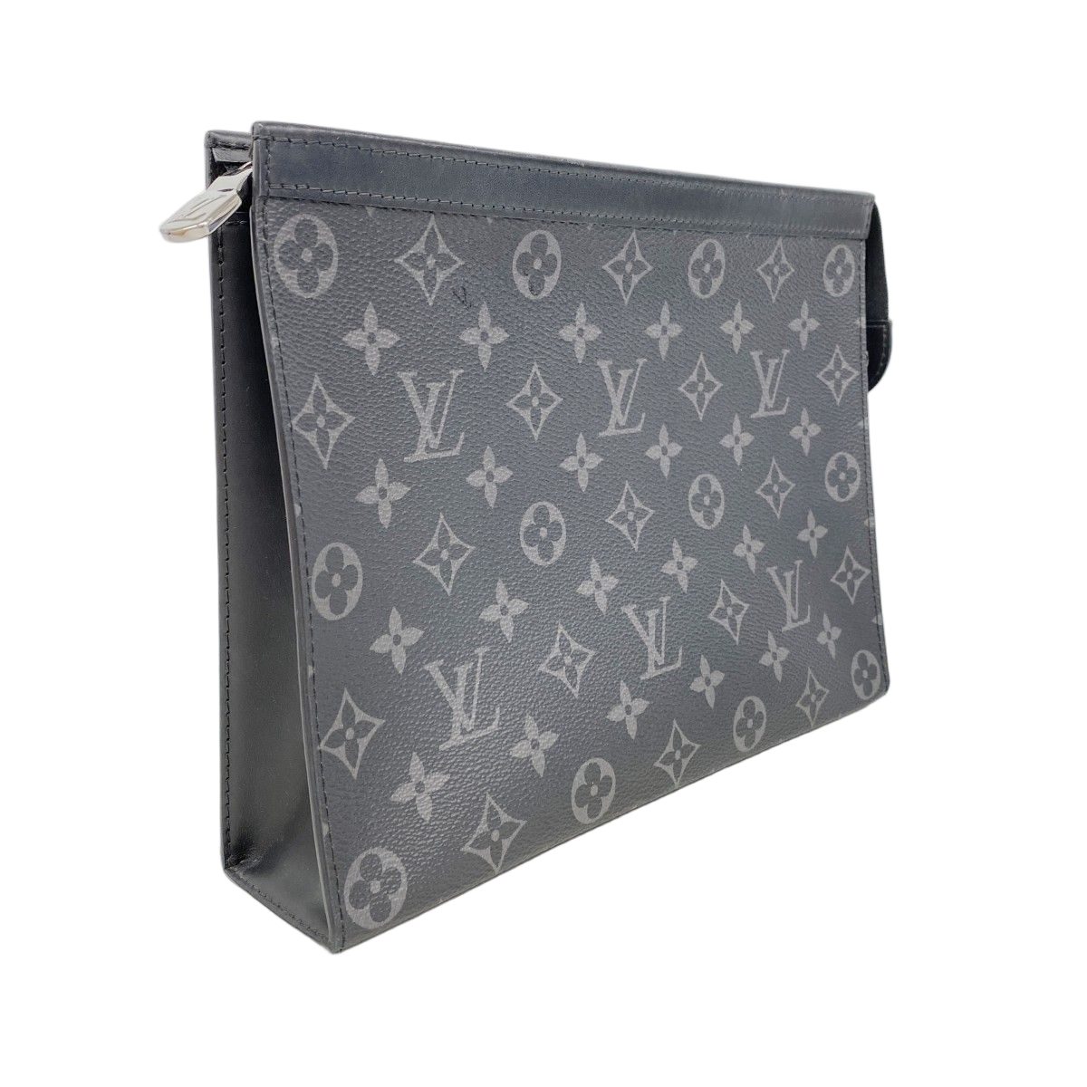 Louis Vuitton Clutch Monogram Eclipse Pochette Voyage Black — view 2