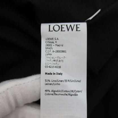 Loewe Pauraz Ibiza Cotton Linen Sleeveless Oversize D Blouse Size S Black