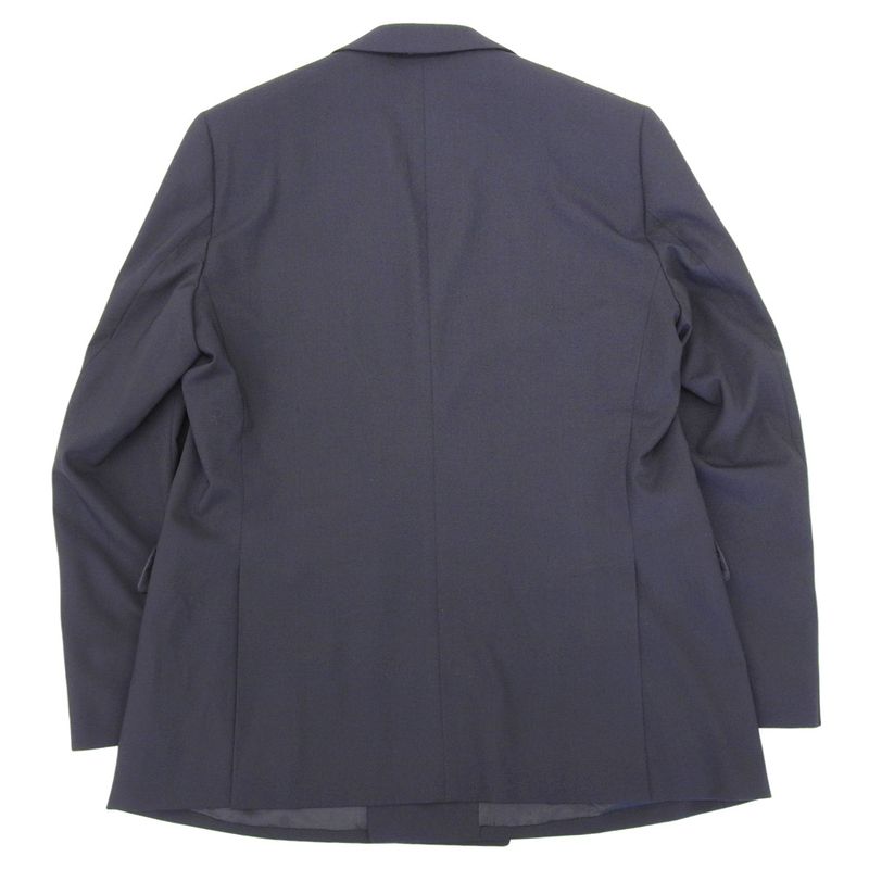 Prada 2019 Item Double Breasted Jacket Bleather 50 Men's Navy Blue Bre