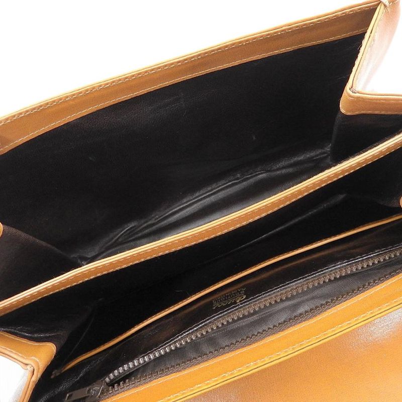 Gucci 60s Vintage Archive Box Calf Leather Shoulder Body Bag Camel Rare Women