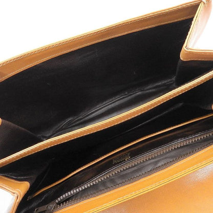 Gucci 60s Vintage Archive Box Calf Leather Shoulder Body Bag Camel Rare Women