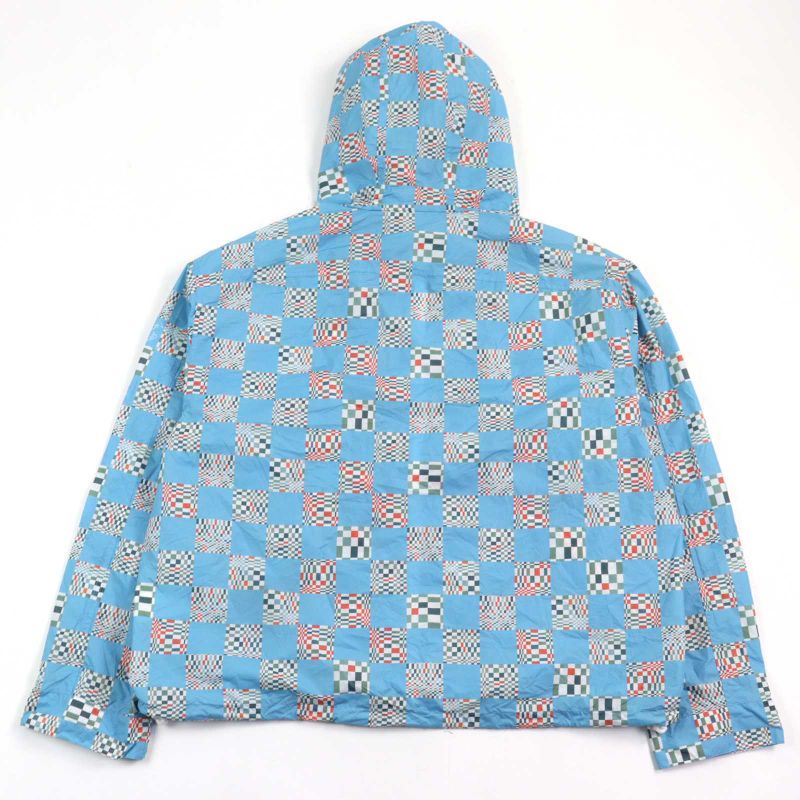 Louis Vuitton 21SS Hkb85w Distorted Damier LV Logo Zipper With Drawcord