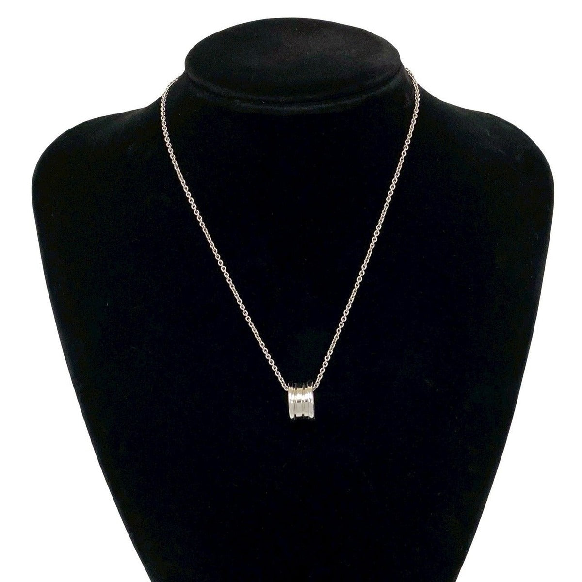Bvlgari Leather Case Zero One Gold Logo Chain Necklace — view 2
