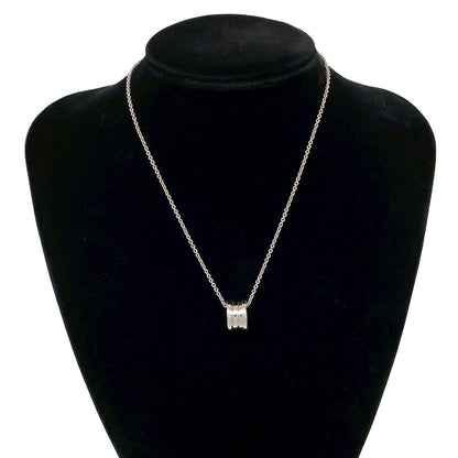Bvlgari Leather Case Zero One Gold Logo Chain Necklace — view 2