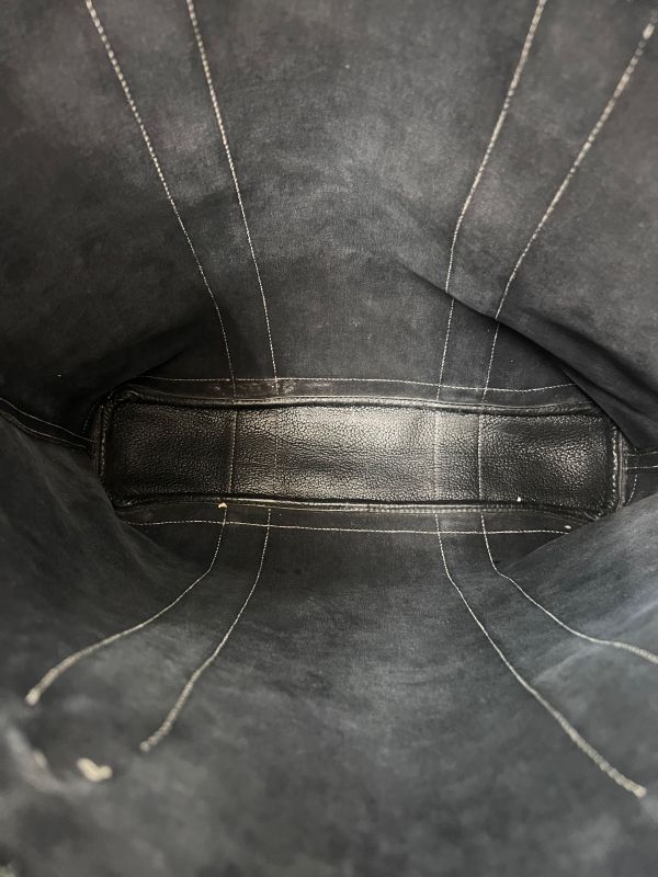 Hermes Garden File Tote Bag Canvas Leather Black ▢I 69fa285