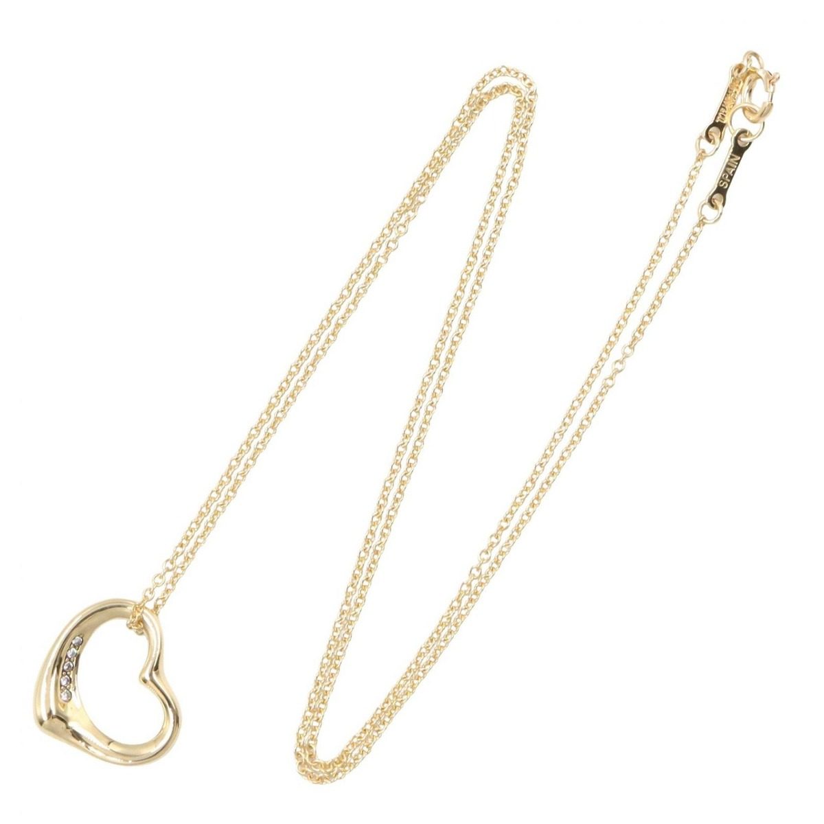 Tiffany & Co Necklace Open Heart 40 cm 18k Diamond — view 2