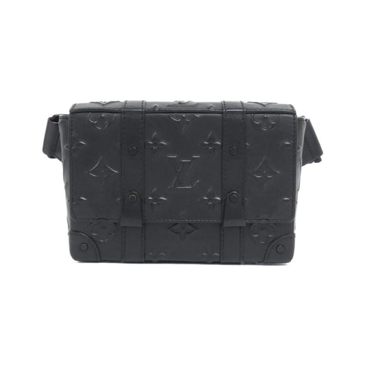Louis Vuitton Monogram Seal Trunks Sling Bag Black