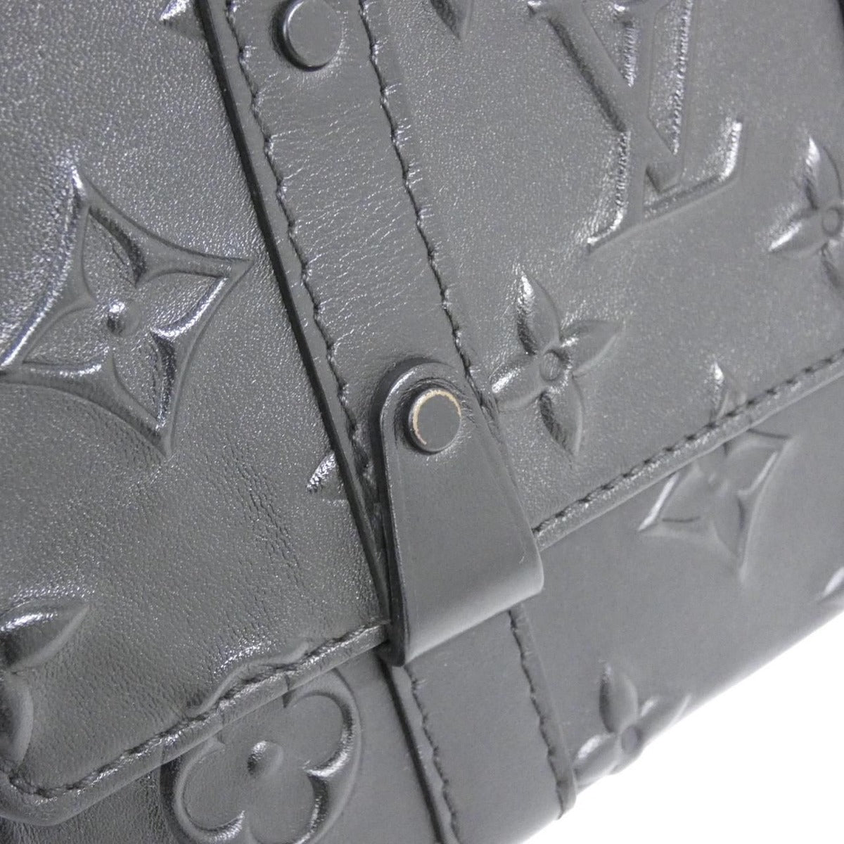 Louis Vuitton Monogram Seal Trunks Sling Bag Black — view 4