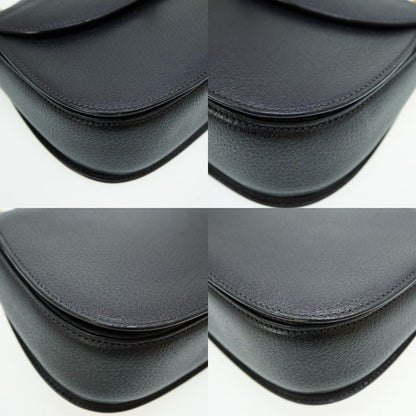 Gucci Bamboo Shoulder Hand Bag Leather Black With Strap Black 0056gucci