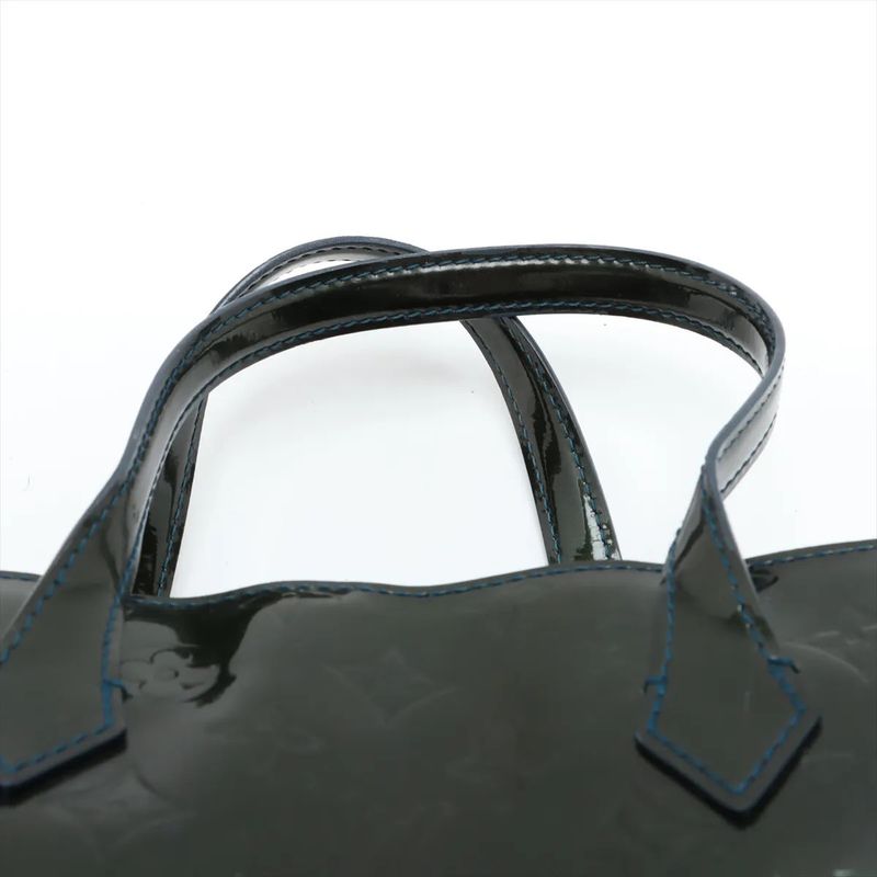 Louis Vuitton Monogram Vernis Wilshire PM Leather Handbag Tote M93684 Women's