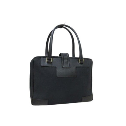 Gucci Handbag G Logo 001-5155 Black Canvas And Leather Gold Hardware — view 2