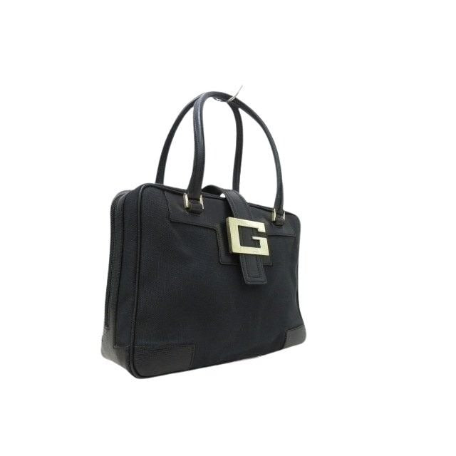 Gucci Handbag G Logo 001-5155 Black Canvas And Leather Gold Hardware — view 9