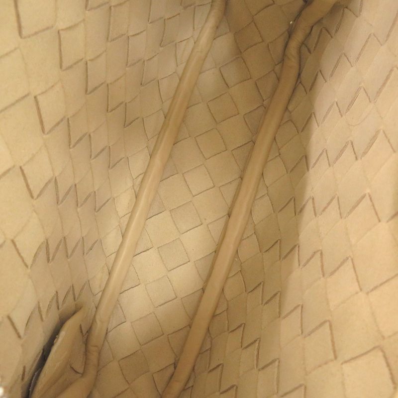 Bottega Veneta Intrecciato Leather Beige Shoulder Bag 1343 Bottega Veneta