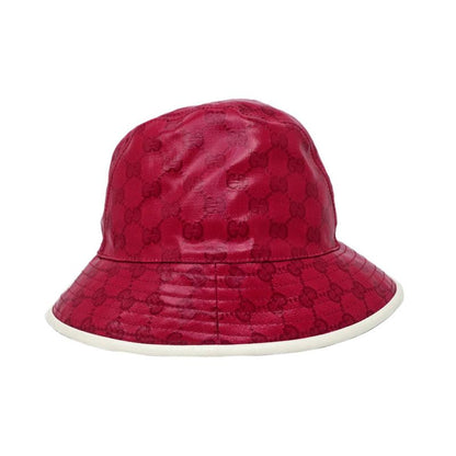 Gucci X Adidas Bucket Hat 728215 M Size 58cm (22.83in) Red Unisex
