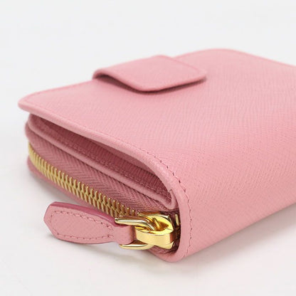 Prada Bifold Wallet Saffiano Leather Women