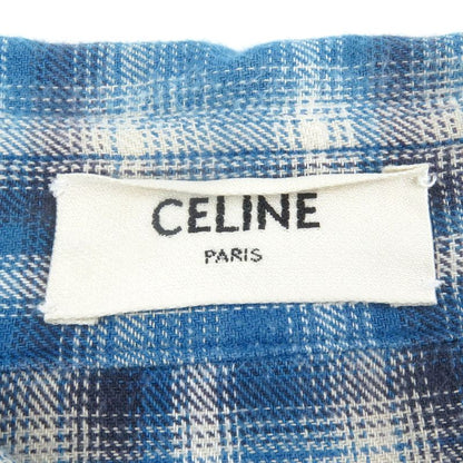 Celine 21SS 2c486354m Loose Shirt In Checked Cotton 100% Cotton Checked Long