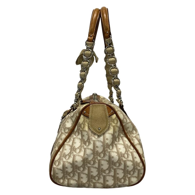 Dior/christian Dior Handbag Romantictrotter Lcs44706 Ivory X Beige X Brown