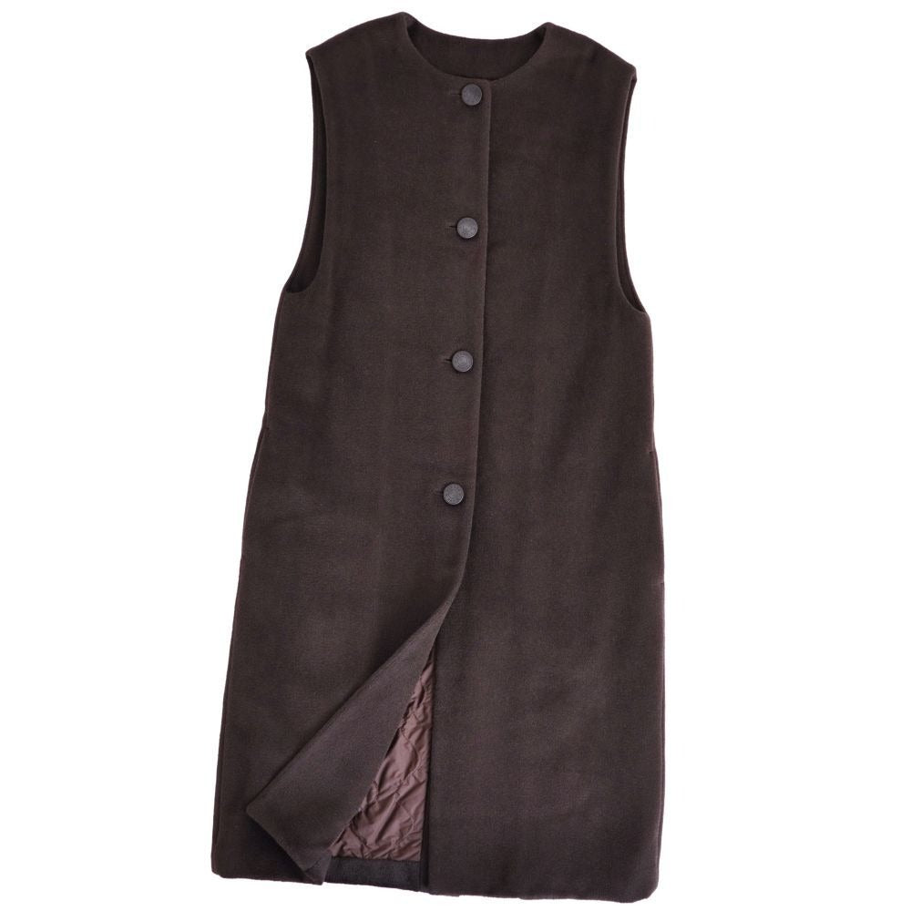 Hermes Coat Vest Long Gilet Sleeveless