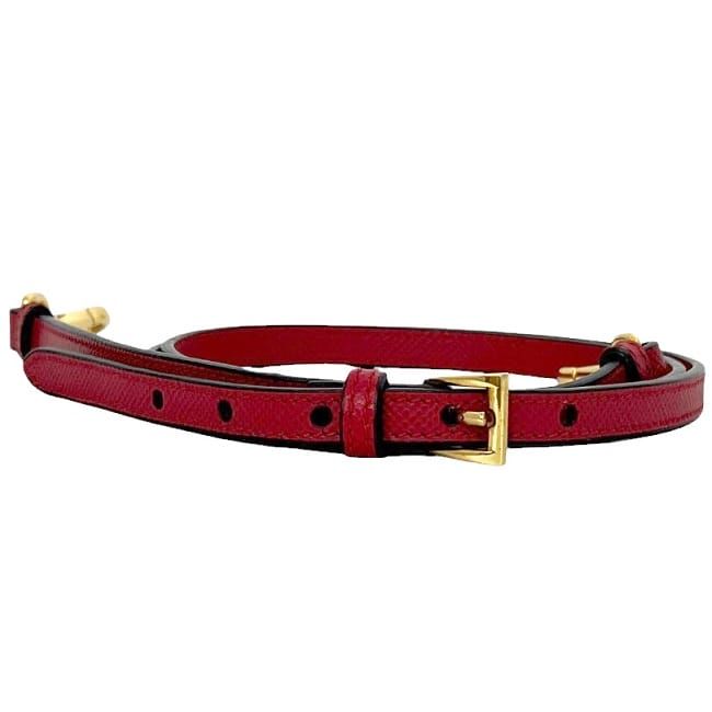 Prada 2 Way Bag Red Fuoco CUIR Bn2775 Excellent Condition