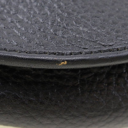 Dior Christian Dior CD Logo Vintage Pochette Calf Black Women's Shoulder Bag