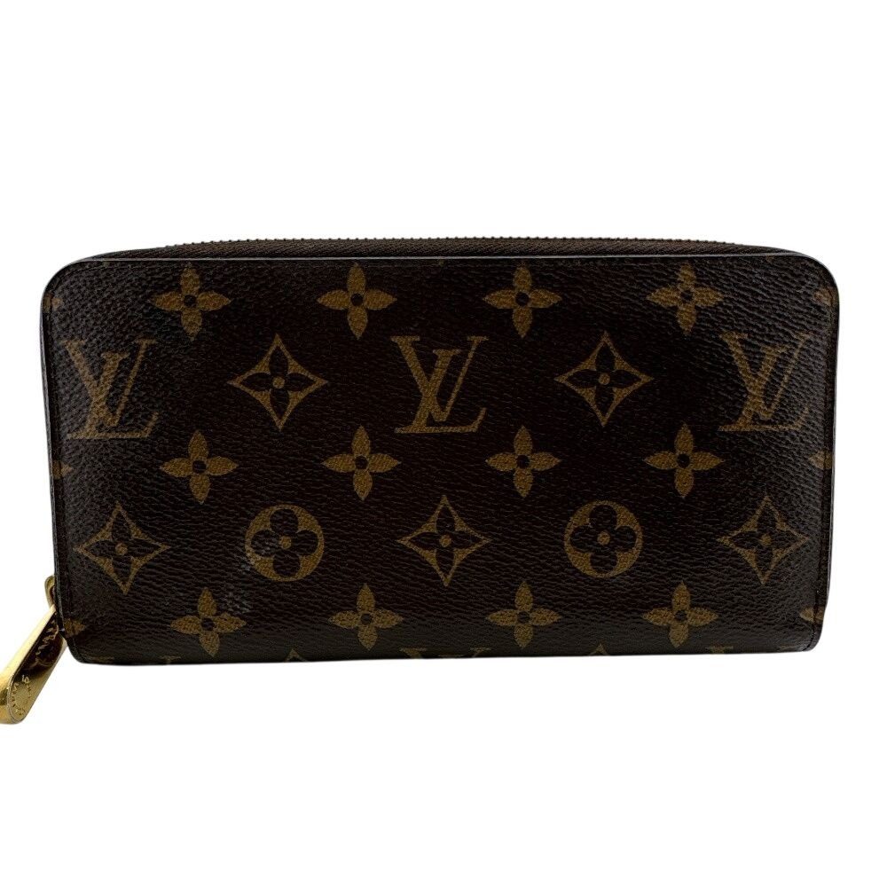 Louis Vuitton Zippy Wallet Monogram Leather Brown