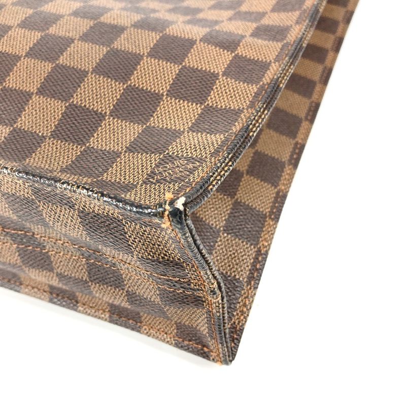 Louis Vuitton Tote Bag Sac Pla N51140 Damier Canvas Ebène Brown