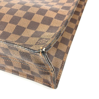 Louis Vuitton Tote Bag Sac Pla N51140 Damier Canvas Ebène Brown
