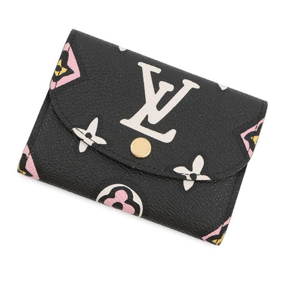 Louis Vuitton Coin Case Monogram Wild at Porte Monnaie Rosalie Noir Black Multicolor