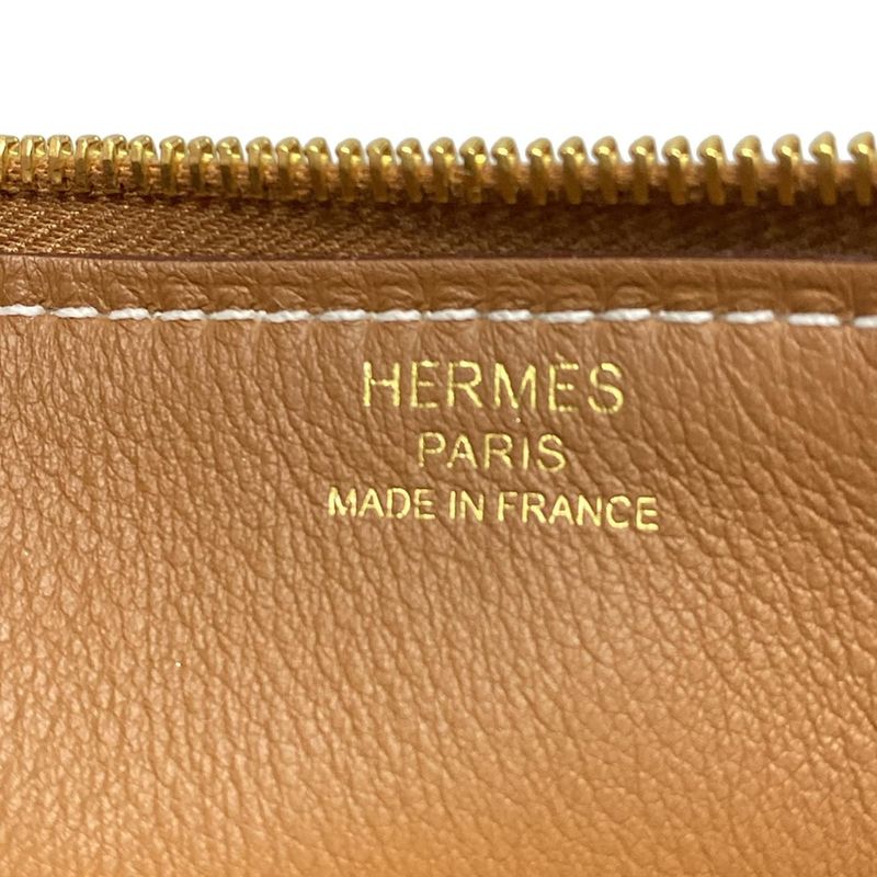 Hermes Pouch Zip Angot Pmchaine D'ancre Gold Hardware