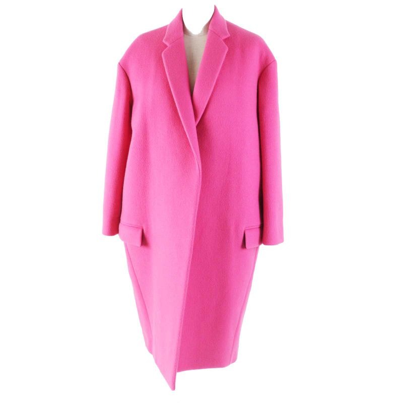 Celine 2 8 egg Crombie Coat 100% Cashmere Silk Lining Color