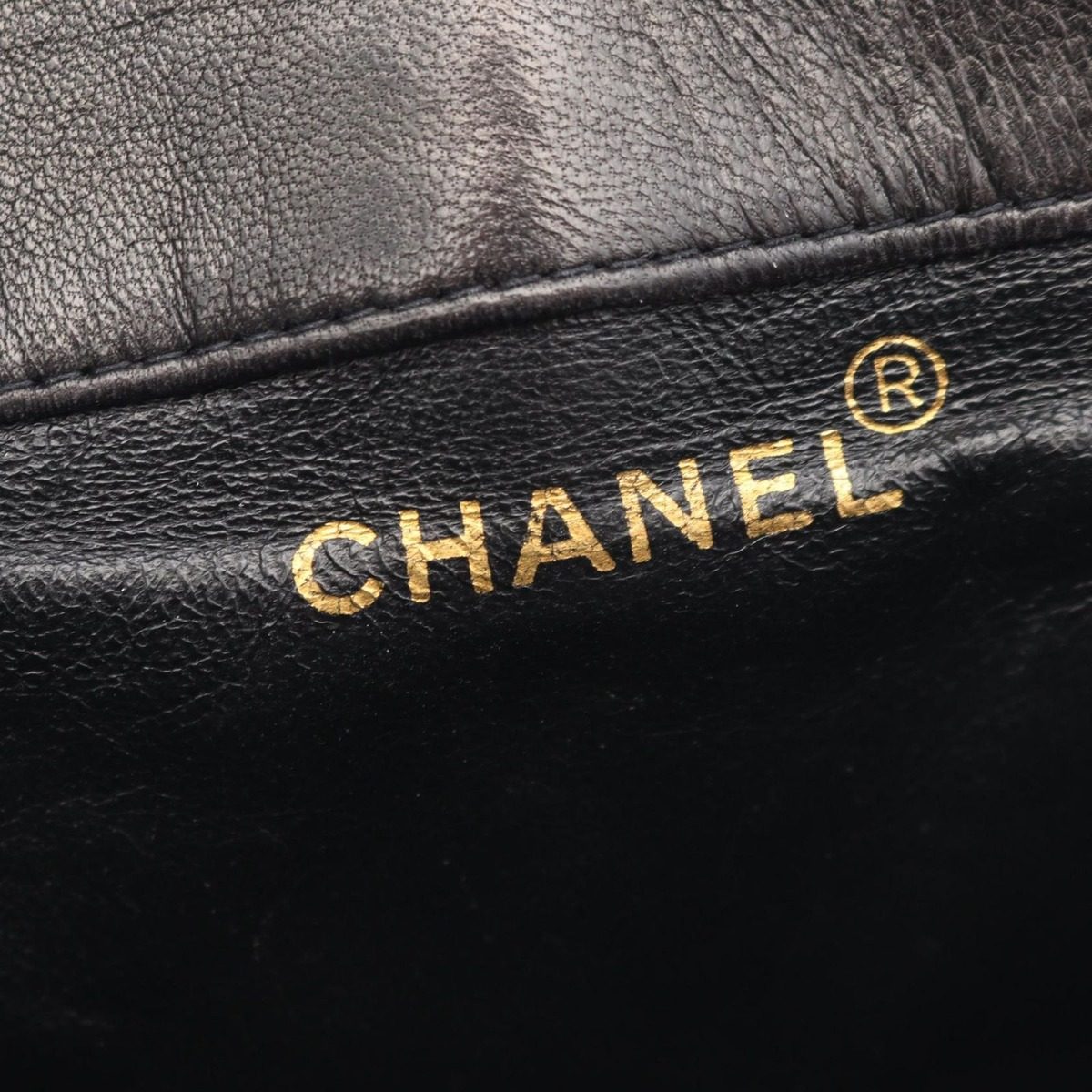 Chanel Backpack Quilted Black Lambskin Double Turnlock Chain — view 4