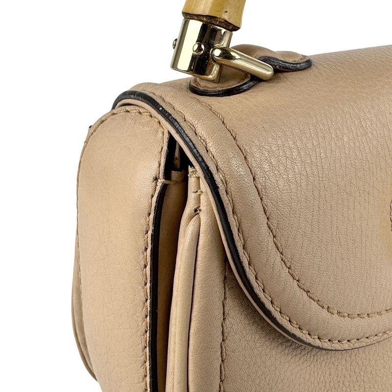 Gucci Shoulder Bag Handbag Bamboo 256805