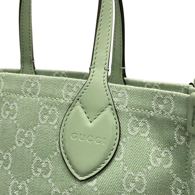 Gucci Ophidia Medium Tote Bag 772183 Light Green Leather