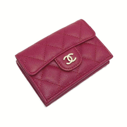 Chanel Classic Small Flap Wallet Ap0230 Rose Pink Cloth
