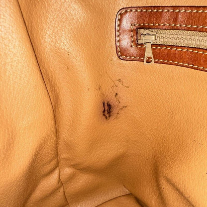 Celine DM95 Shoulder Bag Drawstring Shape Macadam PVC Leather Brown Women