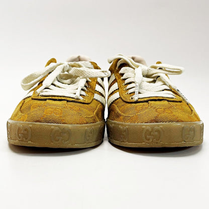Gucci Adidas Collaboration Gazelle Sneakers Brown GG Supreme Size 23.5cm