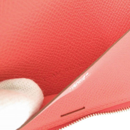 Hermes Soie Coeur Flamingo Party Agenda Silk Vaux Epson Silver Hardware Rose
