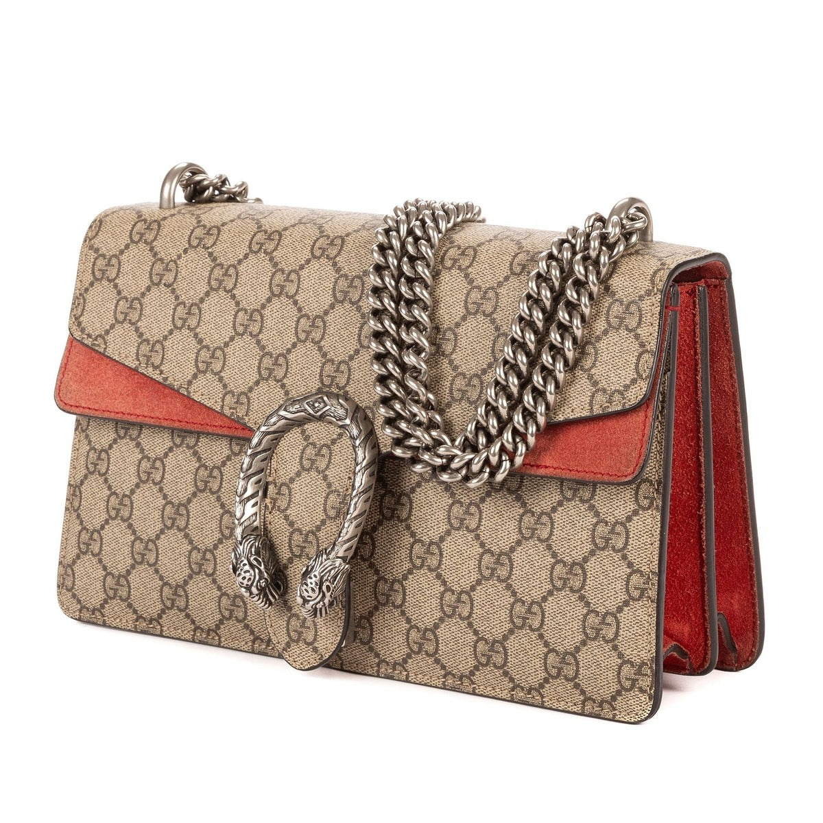 Gucci Dionysus Beige Red Supreme Canvas Shoulder Bag — view 2